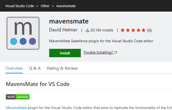 Mavensmate für Visual Studio Code