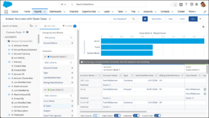 Detailansicht des Lightning Report Builder