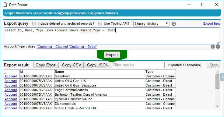 Mit dem Data Inspector haben Sie eine Salesforce Erweiterung, die Ihnen ermöglicht viele Daten und Metadaten auf einen Blick zu sehen