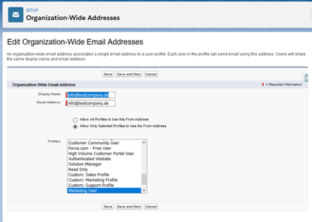 Organization Wide Email Addresses