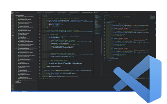 Screenshot der VS Code IDE