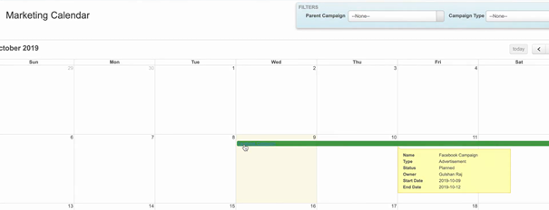 Kampagnenkalender für Salesforce