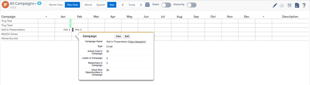 Kampagnenkalender für Salesforce