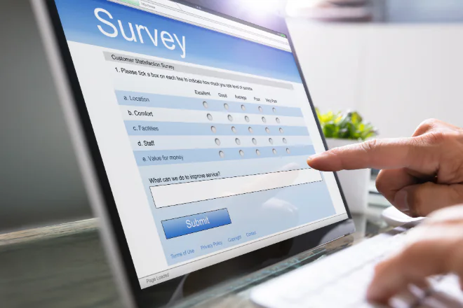Umfrage für den Customer Satisfaction Score (CSAT)