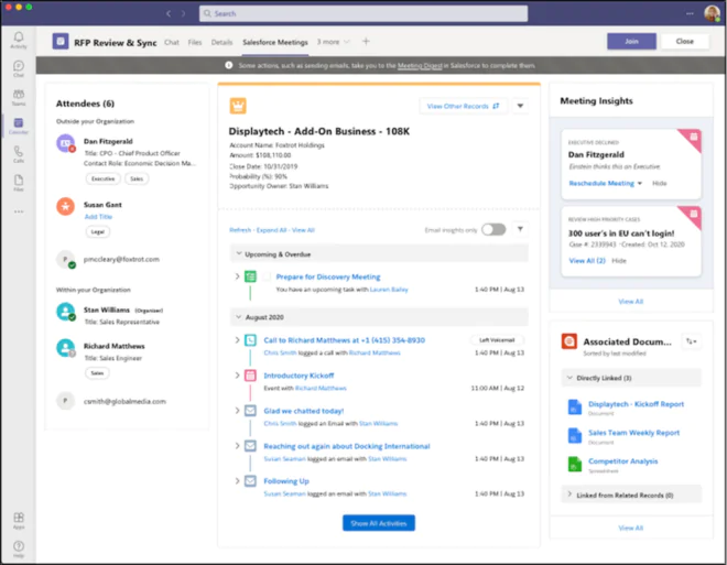 Zugriff auf Salesforce in Microsoft Teams