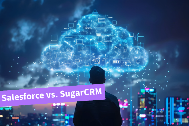 Salesforce vs. SugarCRM | Beitragsbild