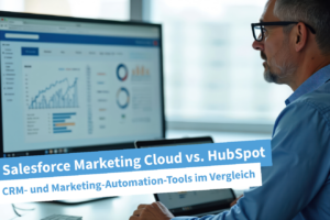 Salesforce Marketing Cloud vs. HubSpot: Vergleich von CRM, Marketing-Automation, KI-Funktionen, Integrationen und Preisen für Unternehmen.