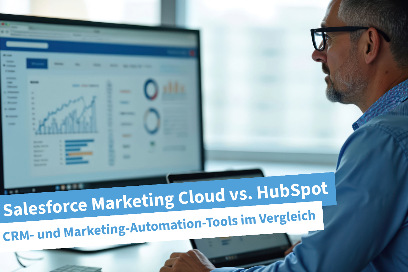 Salesforce Marketing Cloud vs. HubSpot: Vergleich von CRM, Marketing-Automation, KI-Funktionen, Integrationen und Preisen für Unternehmen.