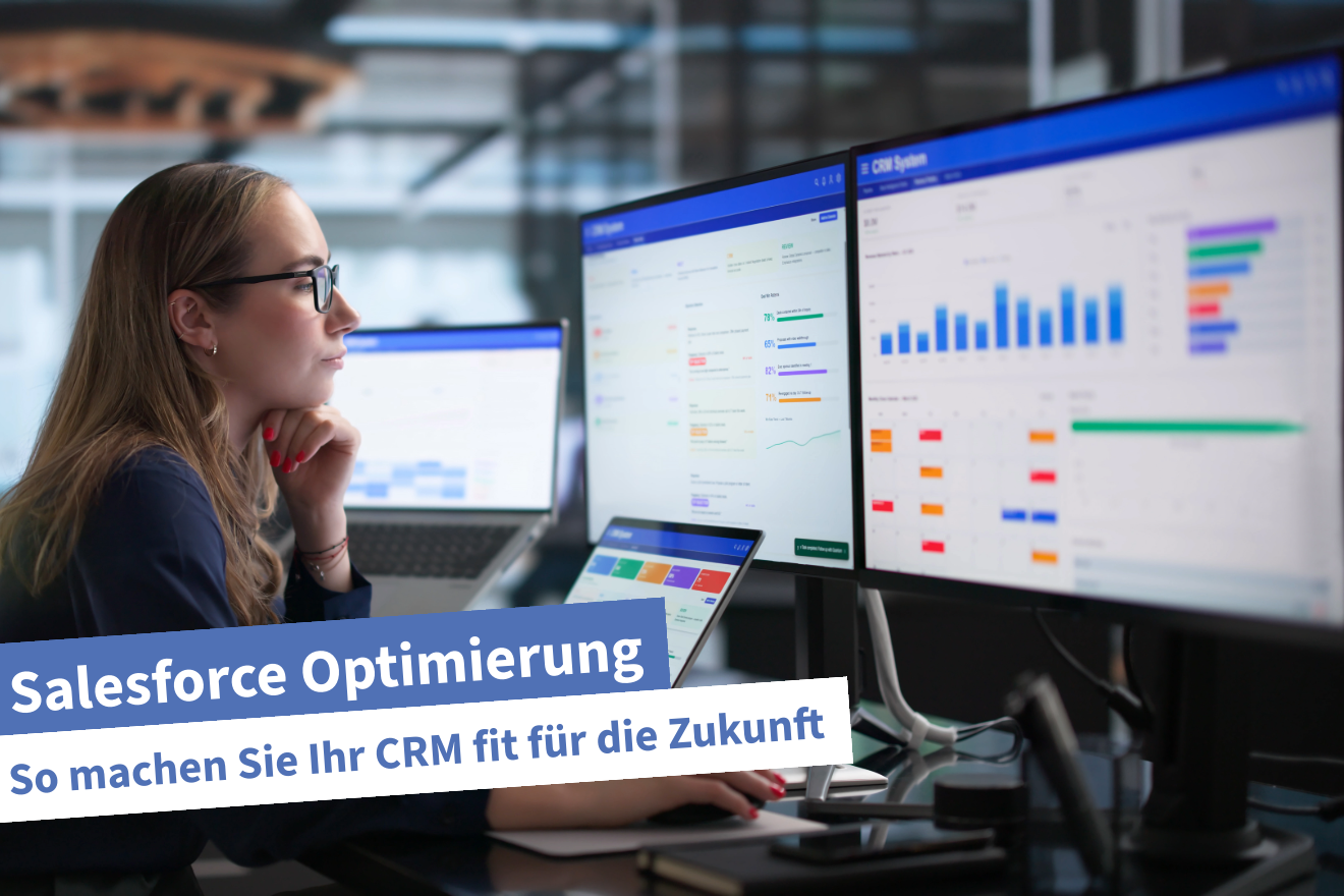 CRM-System mit Kundendaten, Reports und Prozessübersicht als Grundlage für die Optimierung von Salesforce
