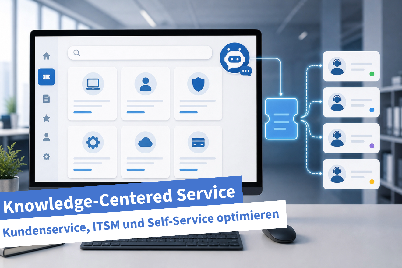 Mithilfe von Self-Service-Portalen wie Wissensdatenbanken können Kunden und Mitarbeiter ihr Problem schneller lösen. | Knowledge-Centered Service