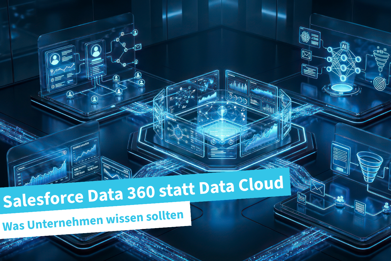 Die Salesforce Data 360 verbindet alle Salesforce Clouds miteinander und ermöglicht den Zugriff auf alle Daten.